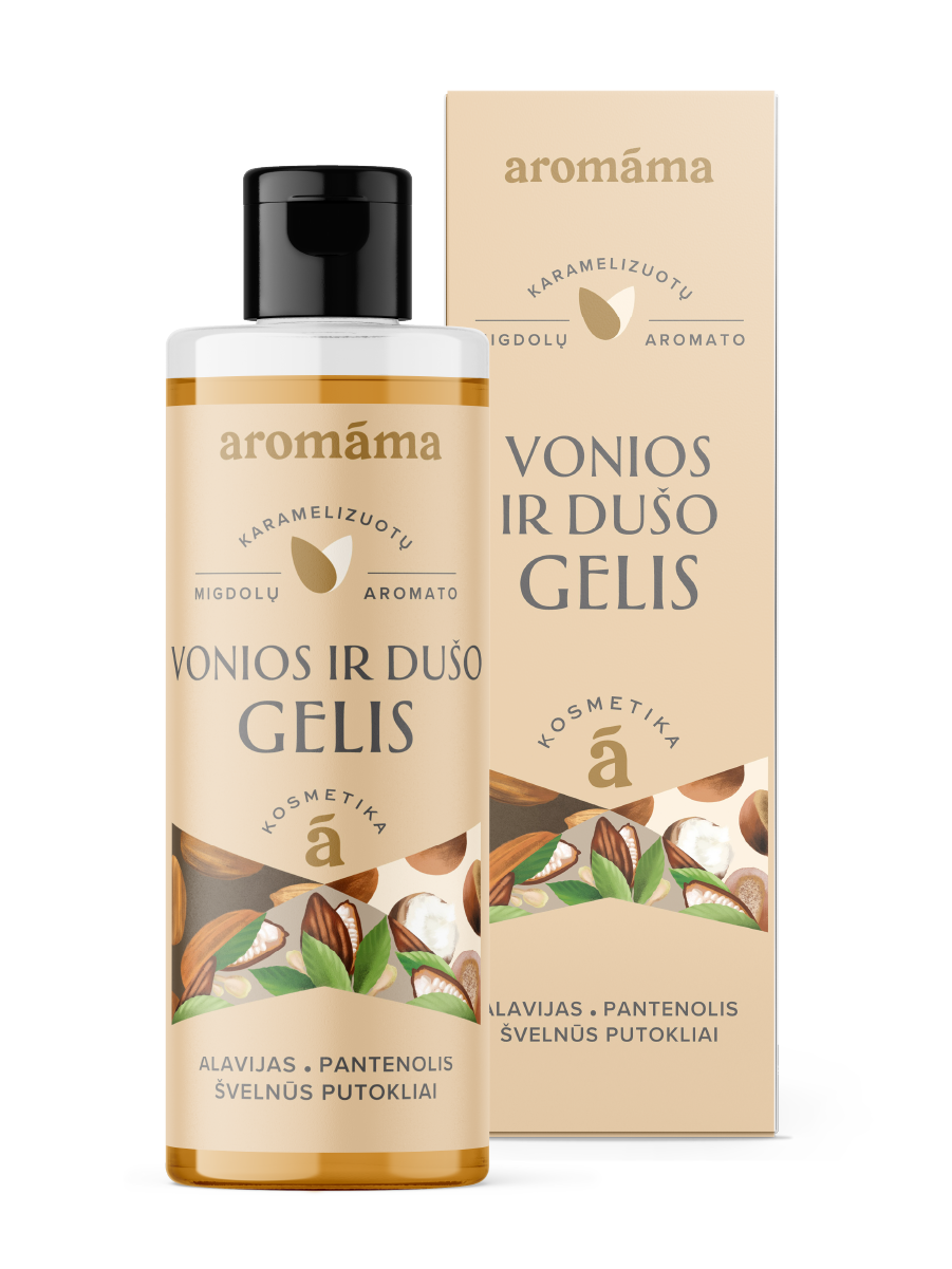 Karamelizuotų migdolų aromato vonios ir dušo gelis