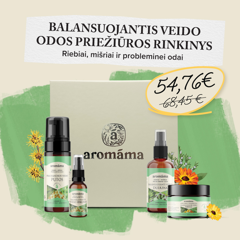 Balansuojantis veido odos rinkinys