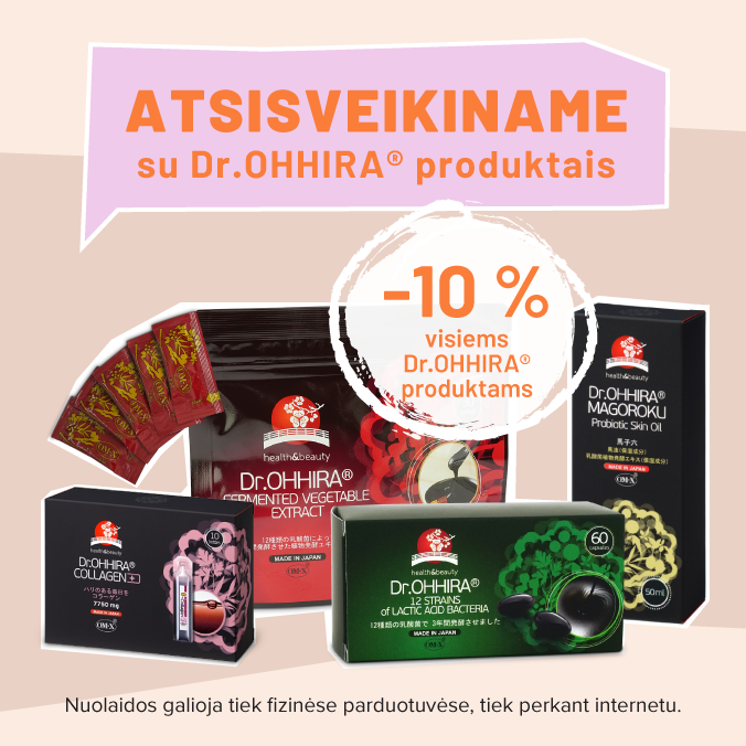 10 % visiems Dr.OHHIRA® produktams